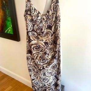 Bettie Page by Tatyana crushed velvet rose dress